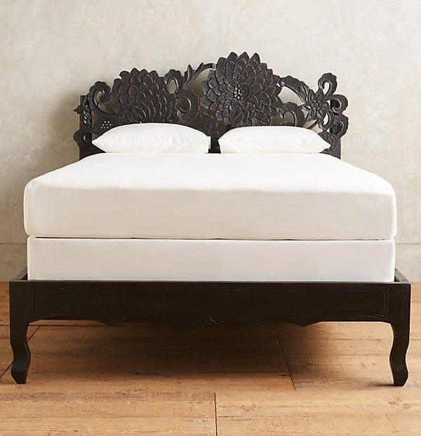 Cama Lotus de madera de mango hecha a mano