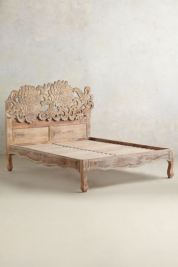 Cama Lotus de madera de mango hecha a mano