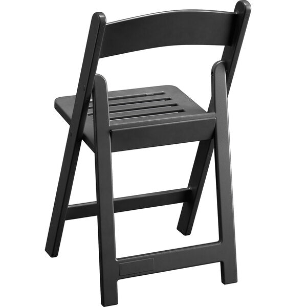The Eli Slatted Outdoor Resin Folding Chair