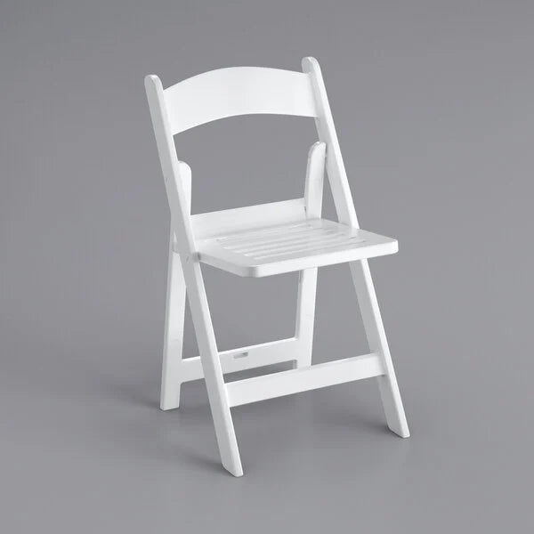 The Eli Slatted Outdoor Resin Folding Chair