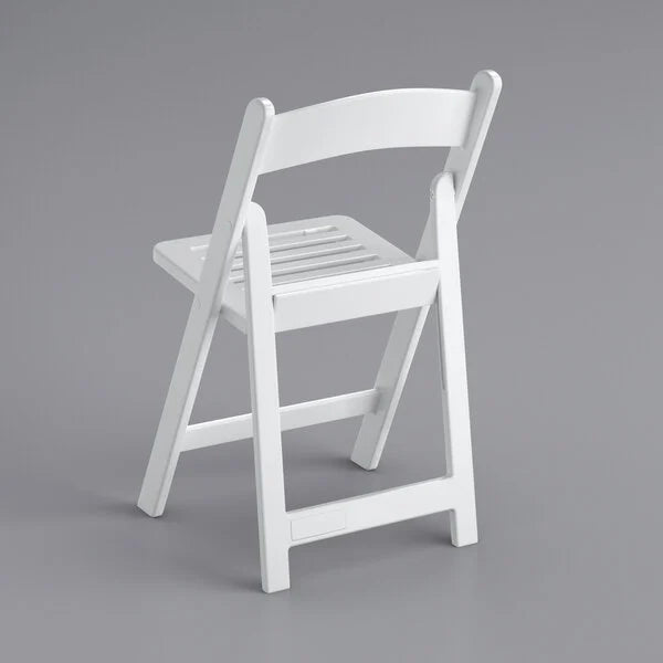 The Eli Slatted Outdoor Resin Folding Chair