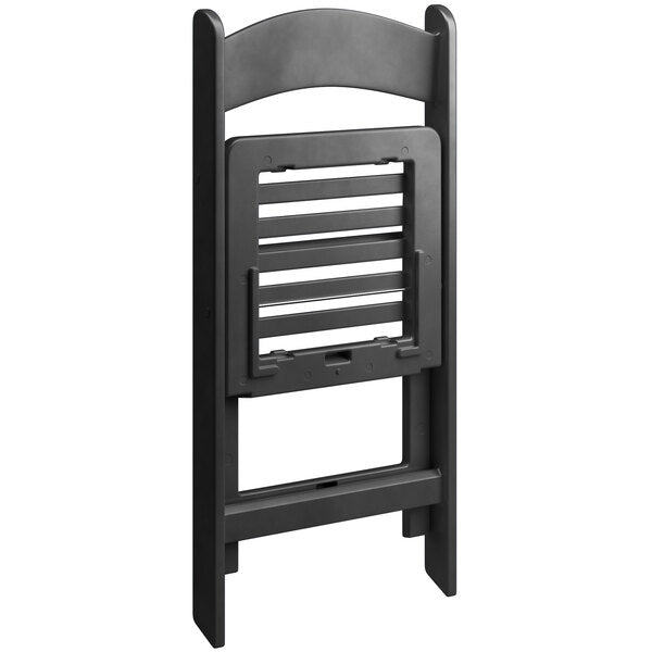 The Eli Slatted Outdoor Resin Folding Chair