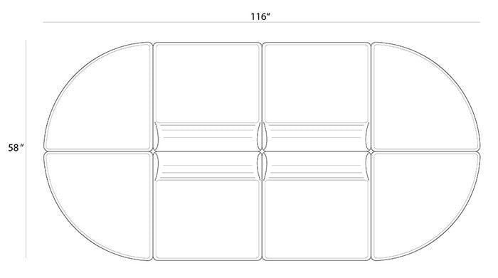 Polar Modular Lounge Seating Arrangement 1
