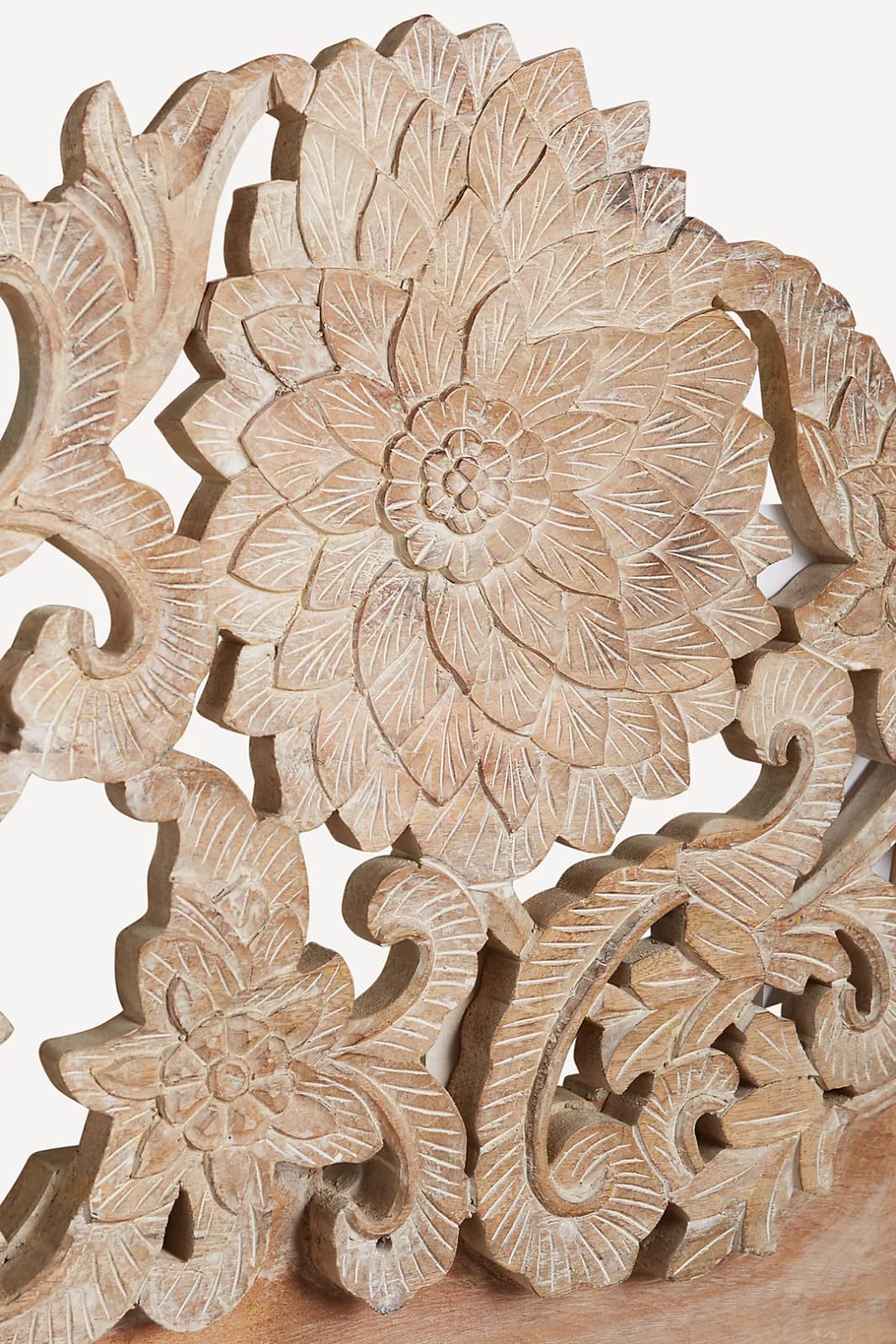 Cama Lotus de madera de mango hecha a mano