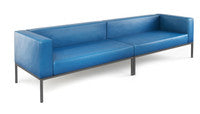 Illia Modular Lounge Fully-Welded Gunmetal Frame Long Sofa