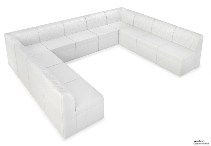 The Venice Diamond-Tufted Modular Lounge Seating Arrangement G2
