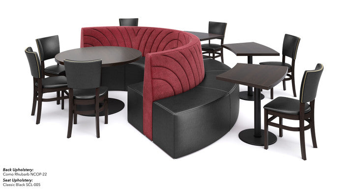 The Miami Modular Lounge Restaurant Seating with Tables and Chair