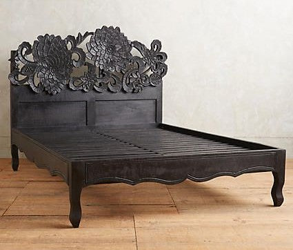 Cama Lotus de madera de mango hecha a mano