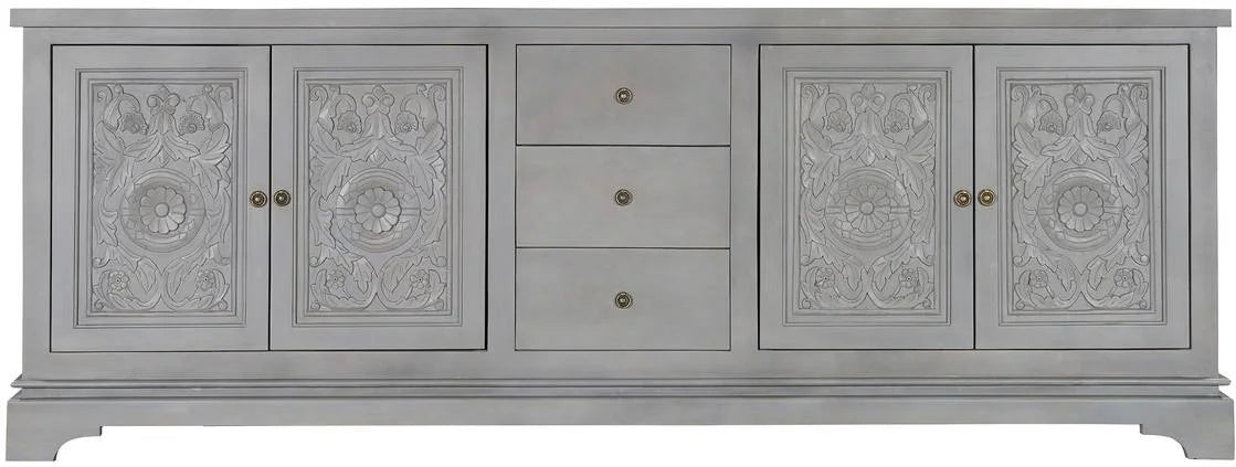 Ariana Hand Carved 3 Drawer Cabinet Sideboard