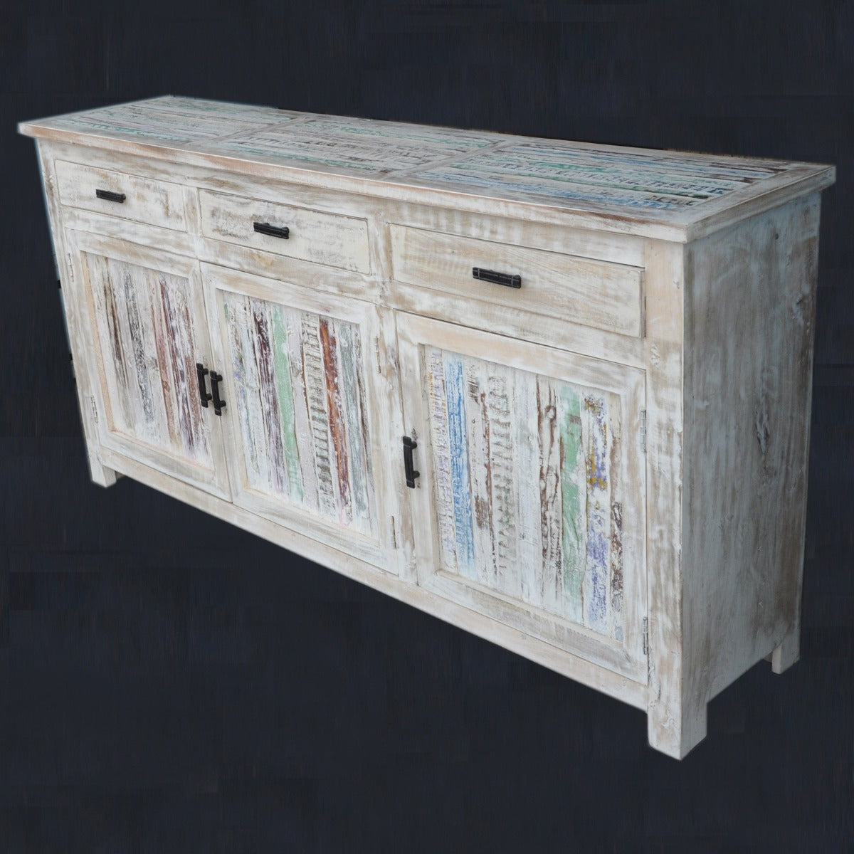 Timber Sideboard White Wash 180-40-90