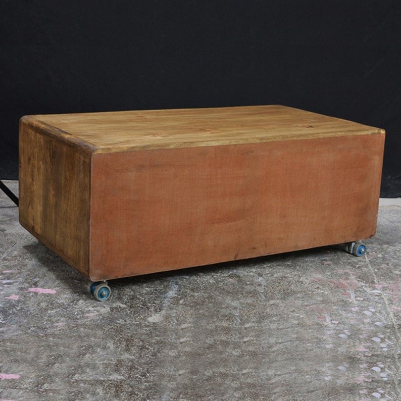 Puerta de refrigerador rectangular de madera maciza Cromer