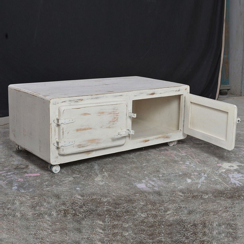 Puerta de refrigerador rectangular de madera maciza Cromer