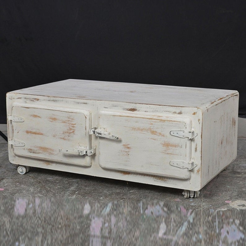 Puerta de refrigerador rectangular de madera maciza Cromer