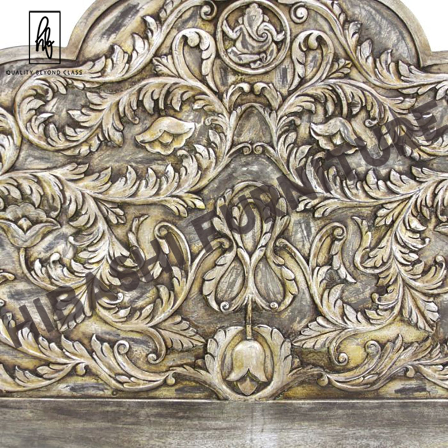 Panel de pared/cabecero tallado a mano