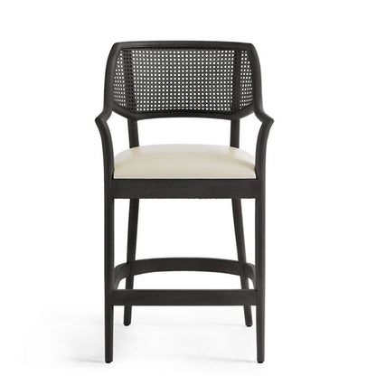 Taburete de bar y mostrador de madera maciza Amador
