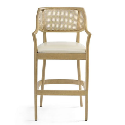 Taburete de bar y mostrador de madera maciza Amador