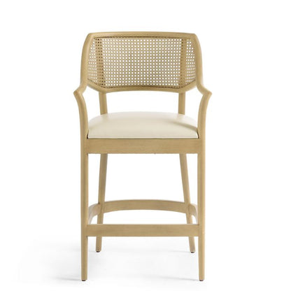 Taburete de bar y mostrador de madera maciza Amador