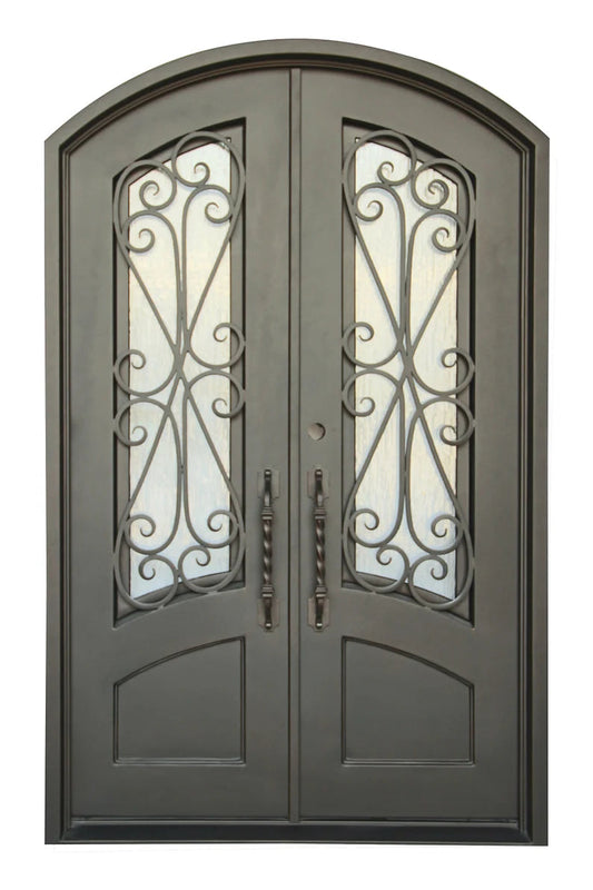 Puerta doble de hierro forjado Rollie