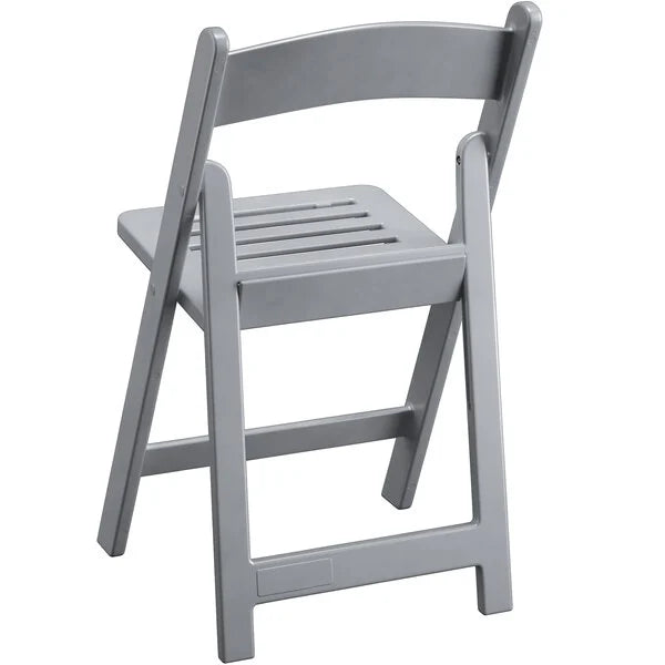 The Eli Slatted Outdoor Resin Folding Chair