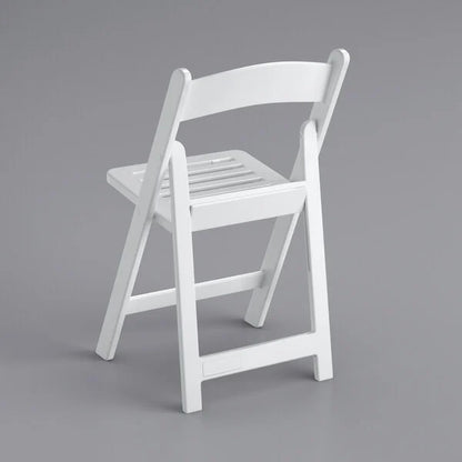The Eli Slatted Outdoor Resin Folding Chair