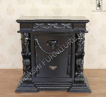 DAZE Hand Carved Gothic Nightstand