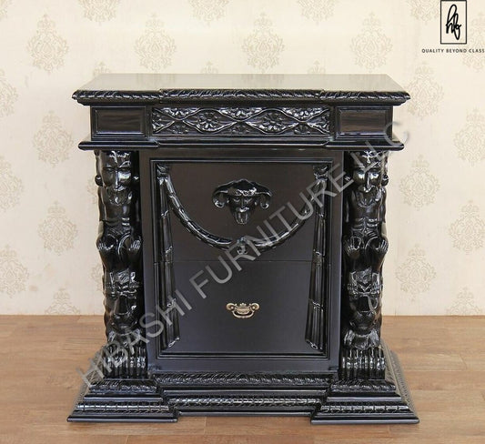 DAZE Hand Carved Gothic Nightstand