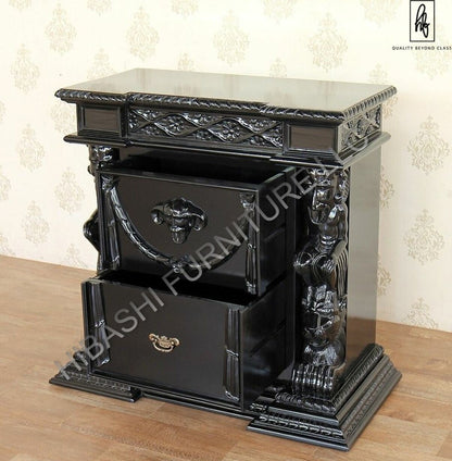 DAZE Hand Carved Gothic Nightstand