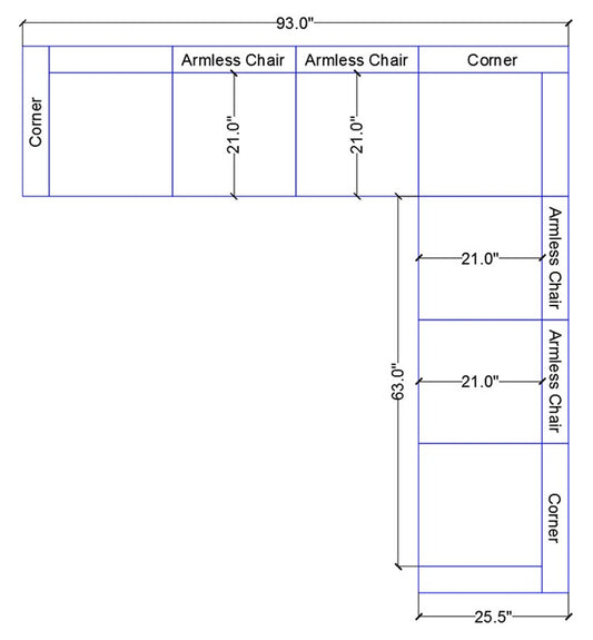 The Jenna Modular Lounge Sectional Sofa