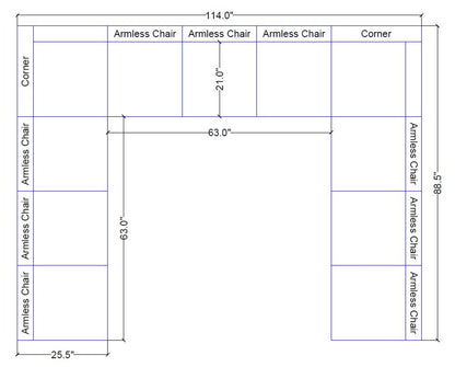 The Poppy Large Modular Lounge Sofa