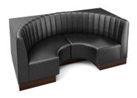 The Miso Channel-Back Half-Circle Modular Lounge Loveseat