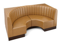 The Miso Channel-Back Half-Circle Modular Lounge Loveseat