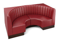 The Miso Channel-Back Half-Circle Modular Lounge Loveseat
