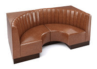 The Miso Channel-Back Half-Circle Modular Lounge Loveseat