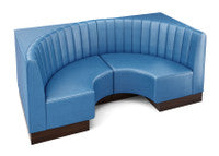 The Miso Channel-Back Half-Circle Modular Lounge Loveseat