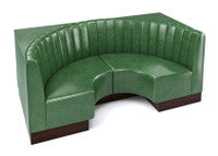 The Miso Channel-Back Half-Circle Modular Lounge Loveseat