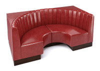 The Miso Channel-Back Half-Circle Modular Lounge Loveseat