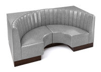 The Miso Channel-Back Half-Circle Modular Lounge Loveseat