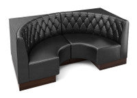The Miso Diamond-Back Modular Lounge Half-Circle Loveseat