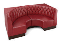The Miso Diamond-Back Modular Lounge Half-Circle Loveseat