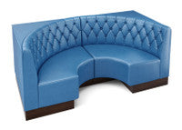 The Miso Diamond-Back Modular Lounge Half-Circle Loveseat
