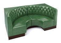 The Miso Diamond-Back Modular Lounge Half-Circle Loveseat