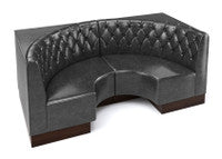 The Miso Diamond-Back Modular Lounge Half-Circle Loveseat