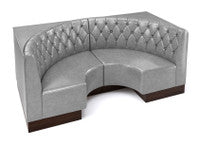 The Miso Diamond-Back Modular Lounge Half-Circle Loveseat