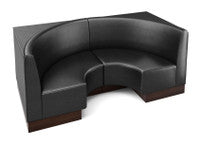 The Miso Flat-Back Modular Lounge Half-Circle Loveseat