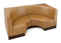 The Miso Flat-Back Modular Lounge Half-Circle Loveseat