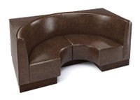 The Miso Flat-Back Modular Lounge Half-Circle Loveseat