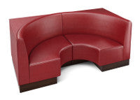 The Miso Flat-Back Modular Lounge Half-Circle Loveseat