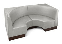 The Miso Flat-Back Modular Lounge Half-Circle Loveseat