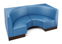 The Miso Flat-Back Modular Lounge Half-Circle Loveseat