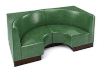 The Miso Flat-Back Modular Lounge Half-Circle Loveseat
